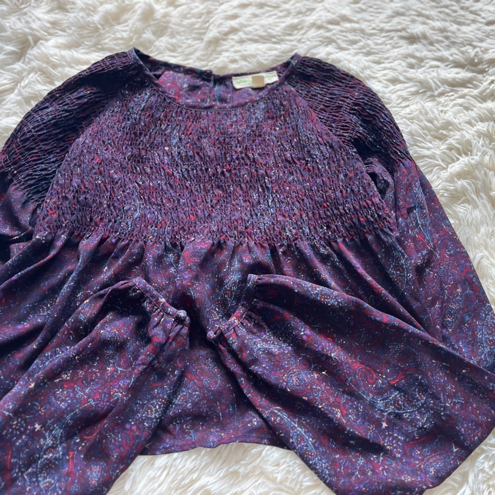 Urban Outfitters Cropped Purple Blouse - Picture 2 of 5